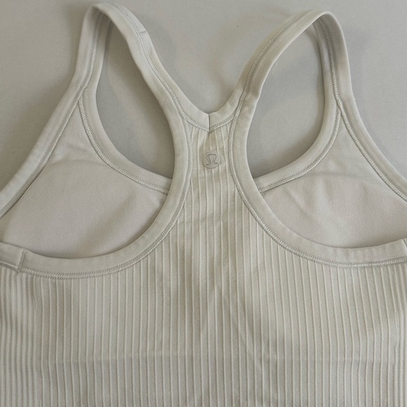 Lululemon Ebb to Street Tank Top - Ivory or Bone SZ 6 - Picture 3 of 5